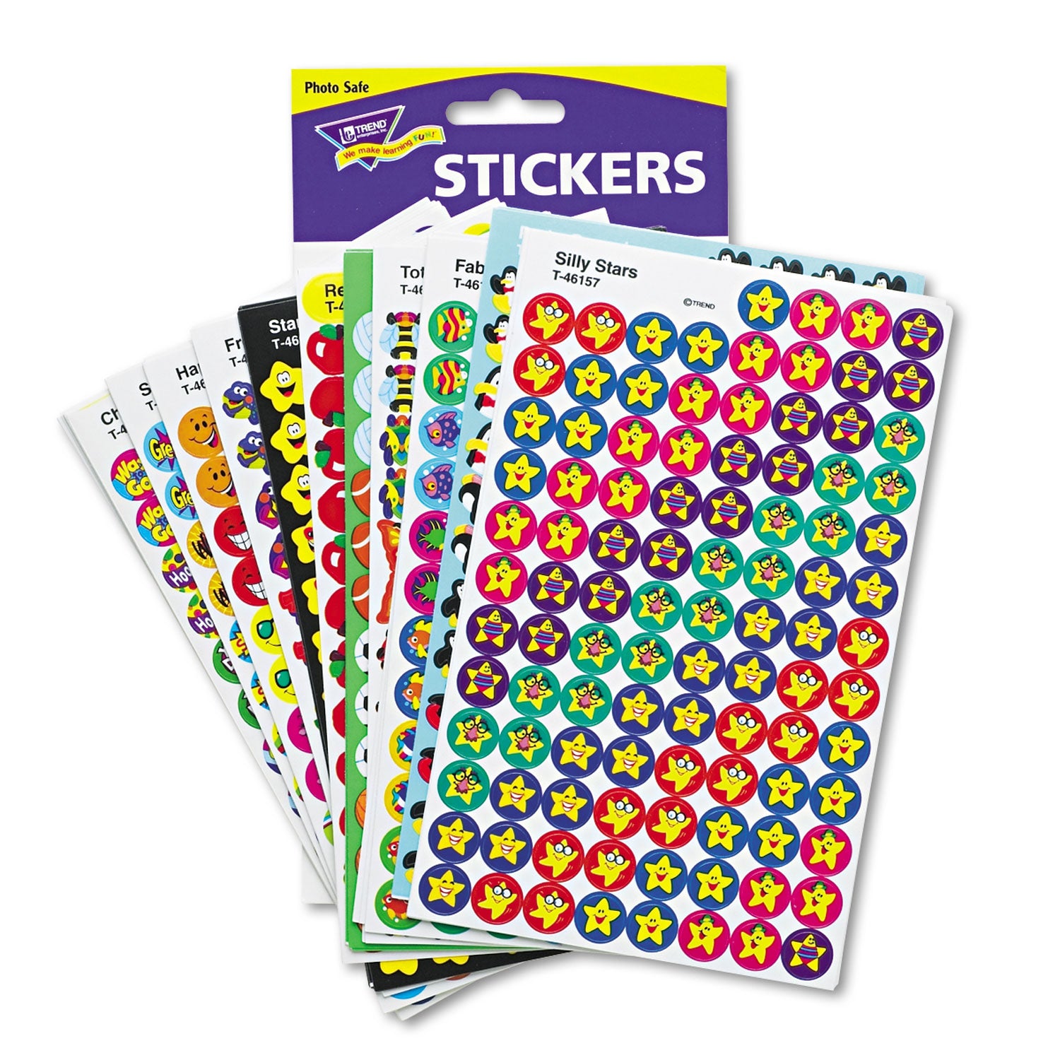 SuperSpots and SuperShapes Sticker Variety Packs, Awesome Assortment, Assorted Colors, 5,100/Pack - 