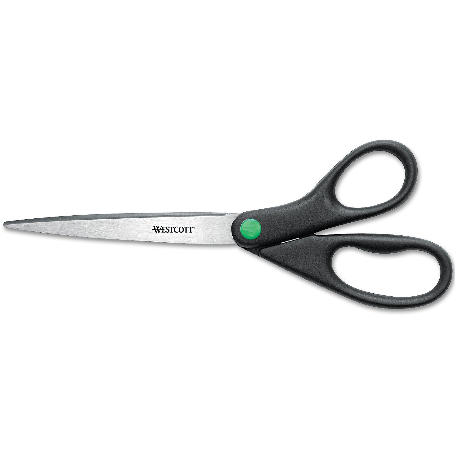 KleenEarth Scissors, 9" Long, 3.75" Cut Length, Black Straight Handle - 