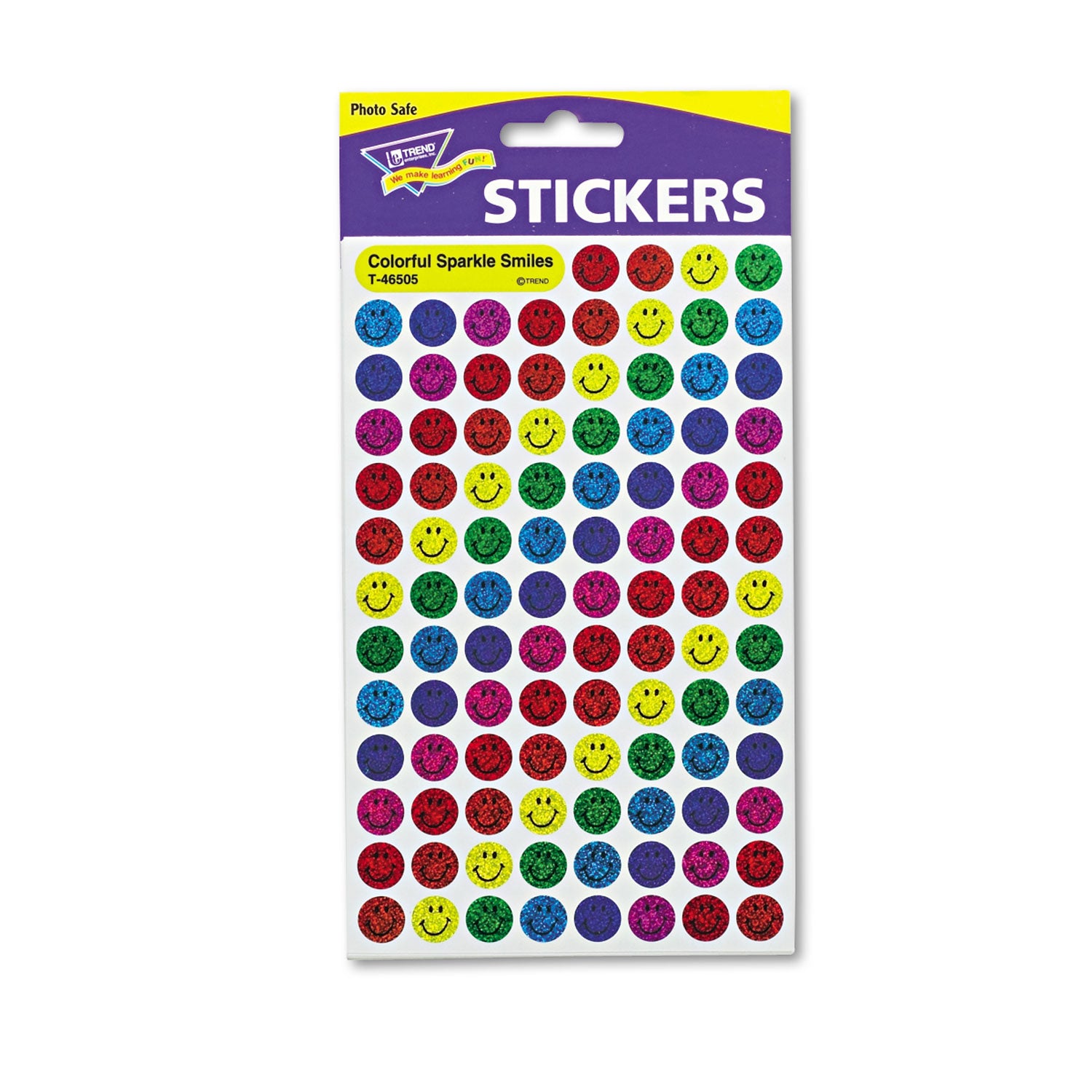 SuperSpots and SuperShapes Sticker Variety Packs, Sparkle Smiles, Assorted Colors, 1,300/Pack - 