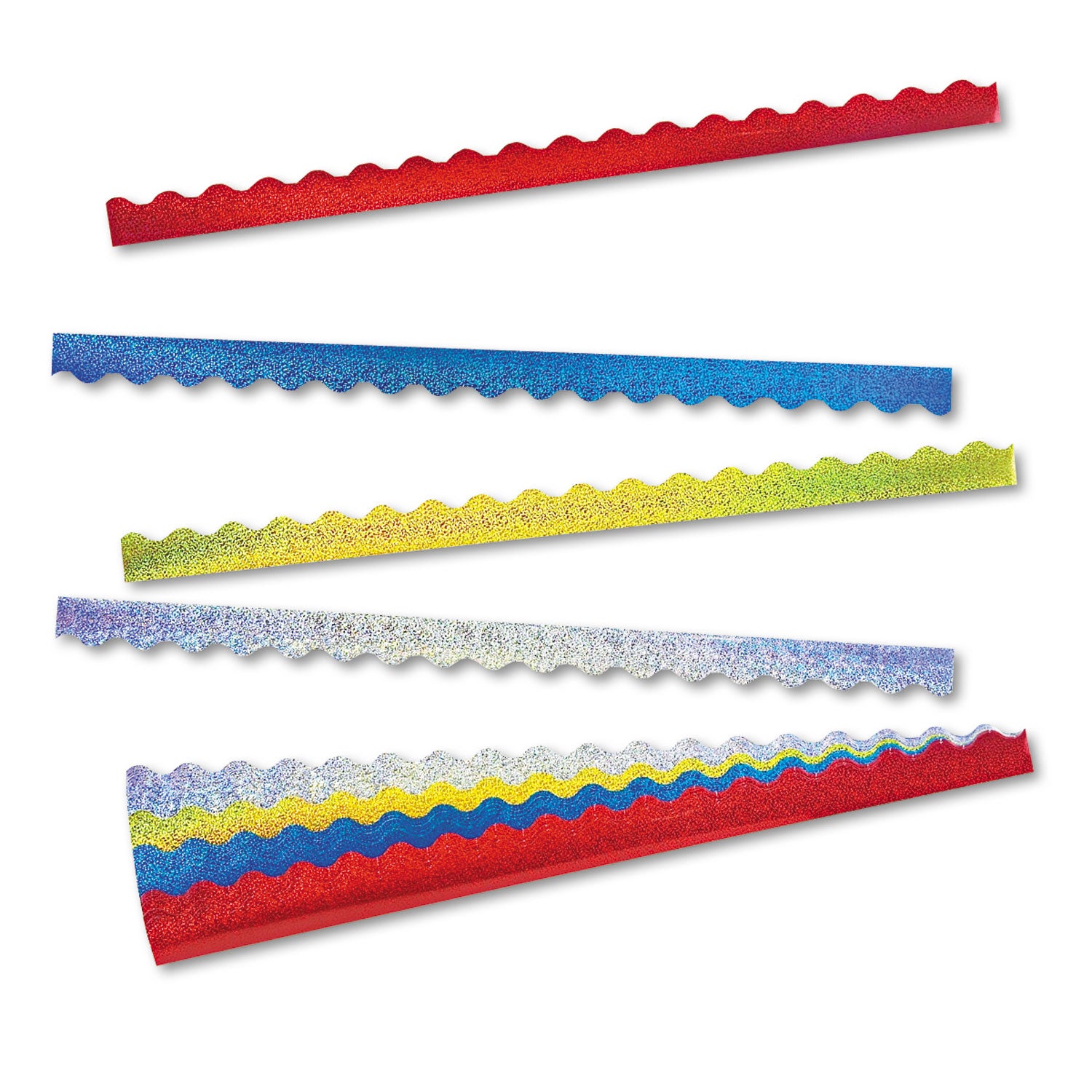 Terrific Trimmers Sparkle Border Variety Pack, 2.25" x 39", Assorted Colors, 40/Set - 