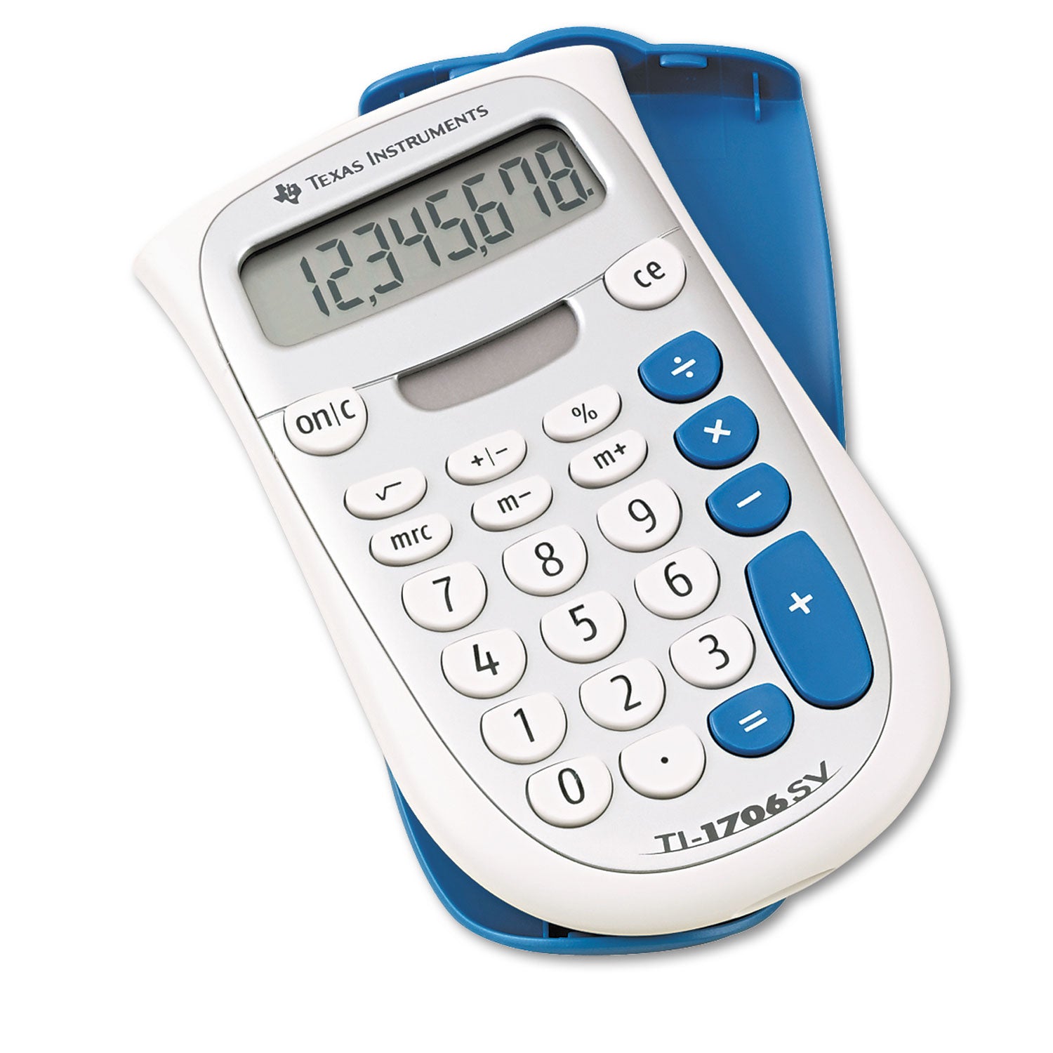 TI-1706SV Handheld Pocket Calculator, 8-Digit LCD - 