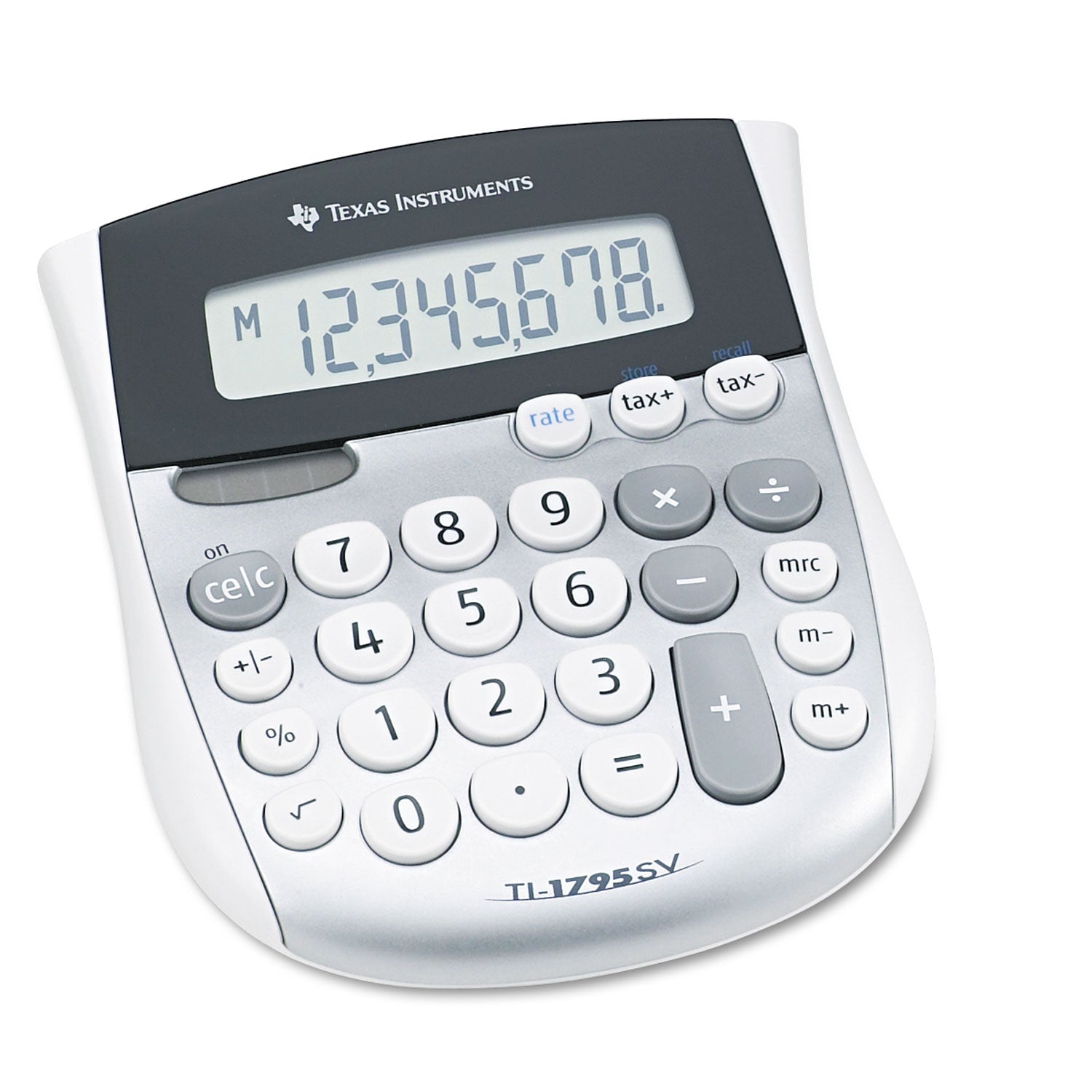 TI-1795SV Minidesk Calculator, 8-Digit LCD - 