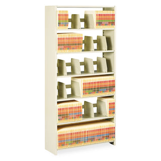 Snap-Together Steel Six-Shelf Closed Starter Set, 36w x 12d x 76h, Sand - 