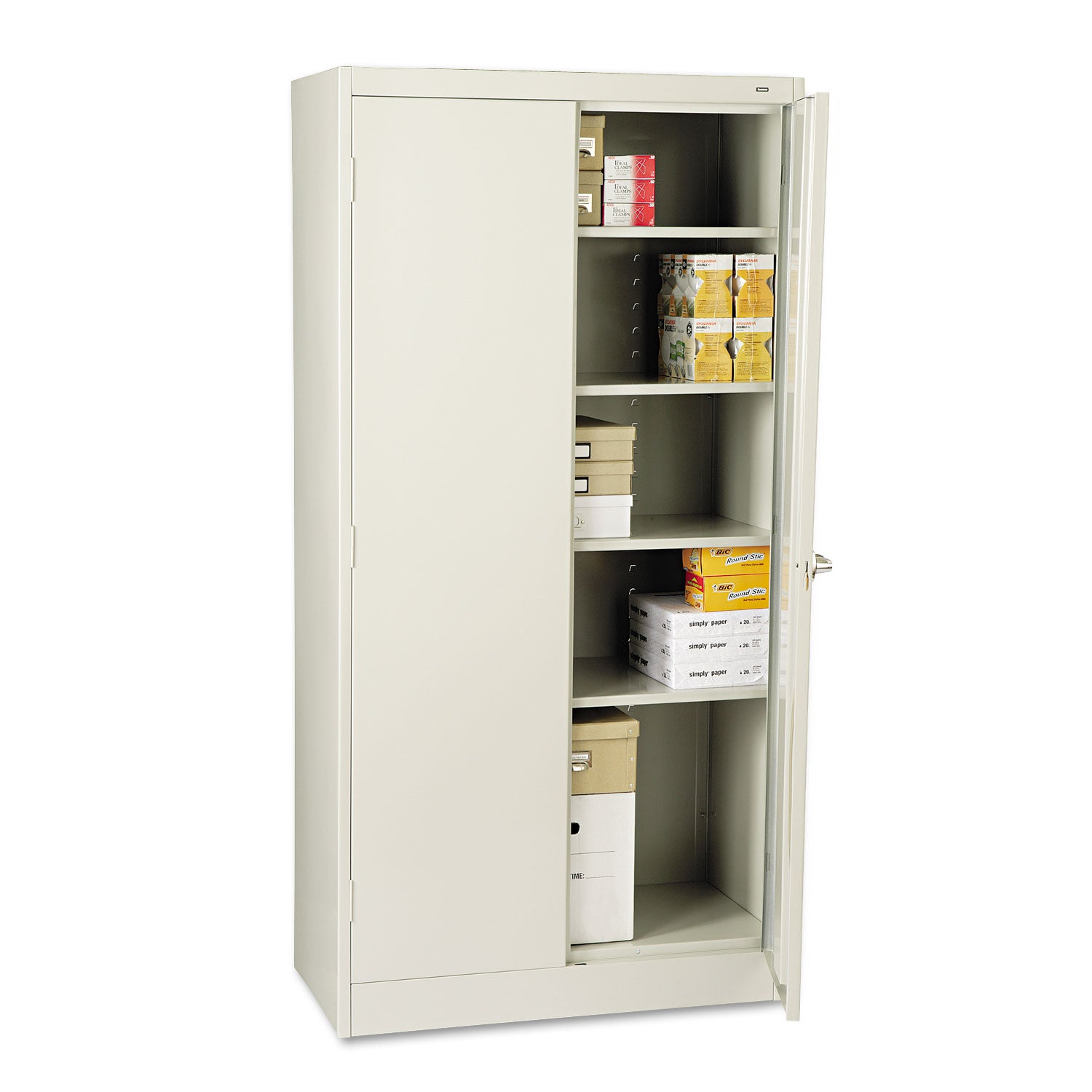 72" High Standard Cabinet (Unassembled), 36w x 18d x 72h, Light Gray - 