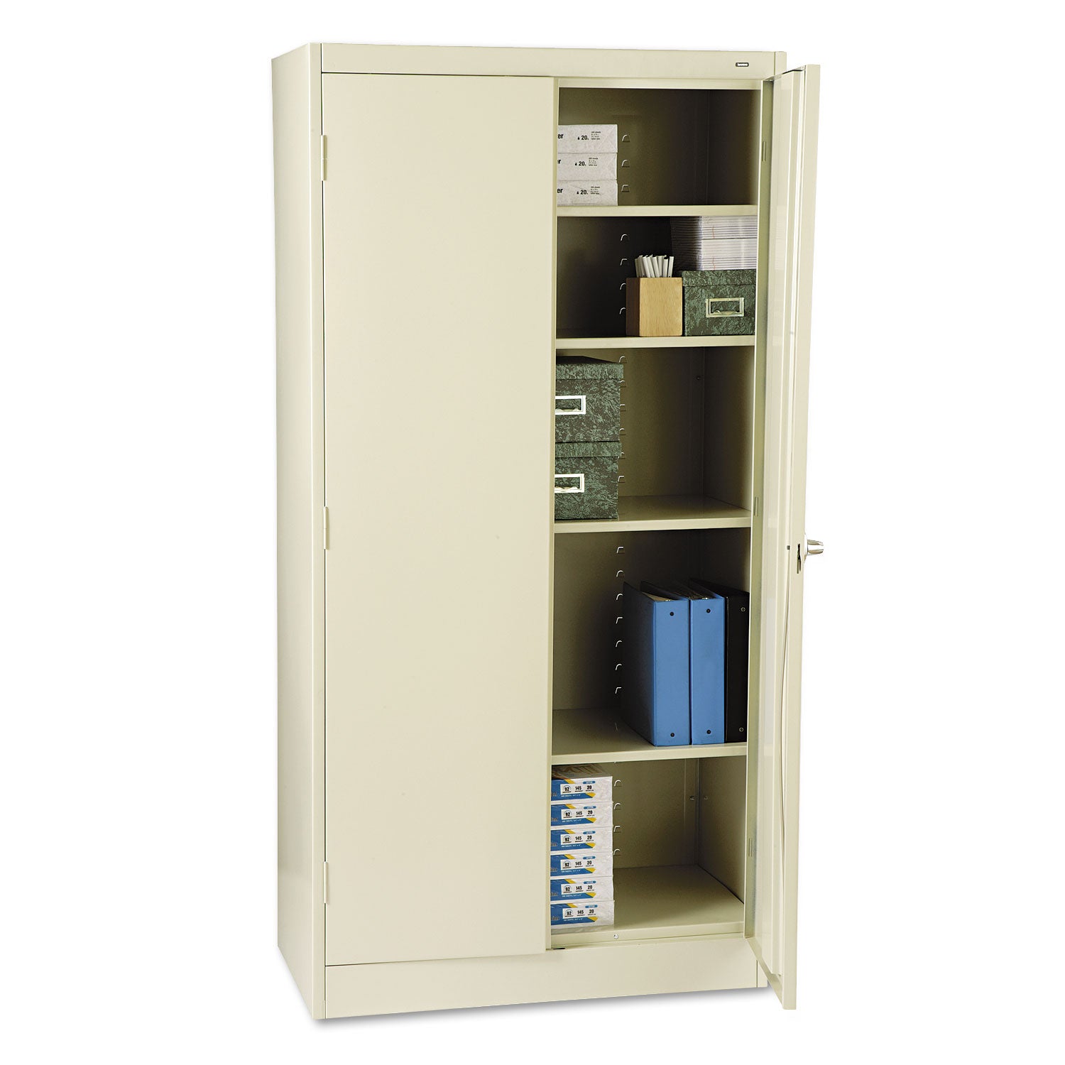 72" High Standard Cabinet (Unassembled), 36w x 18d x 72h, Putty - 