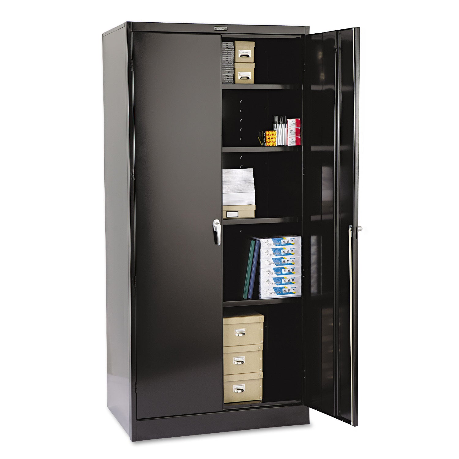 78" High Deluxe Cabinet, 36w x 24d x 78h, Black - 