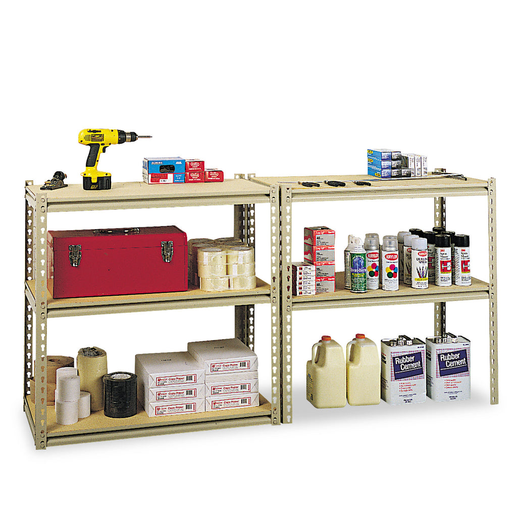 Stur-D-Stor Shelving, Five-Shelf, 36.5w x 18.5d x 72h, Sand