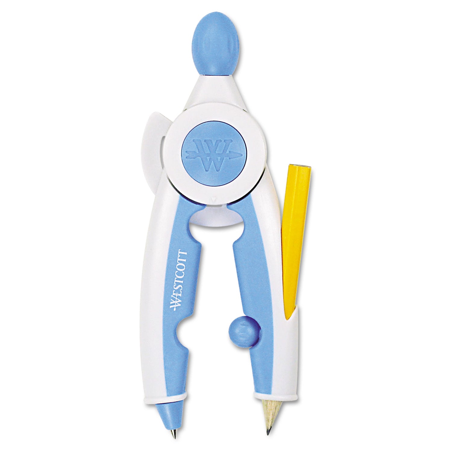 Soft Touch School Compass with Antimicrobial Product Protection, 10", Assorted Colors - 