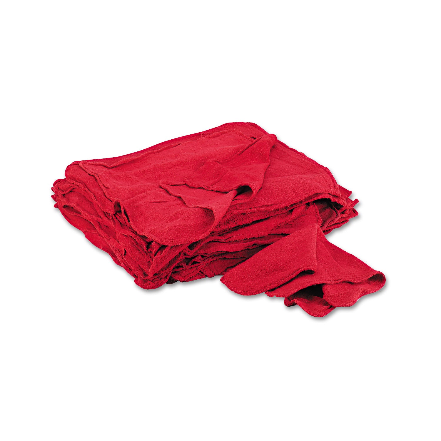 Red Shop Towels, Cloth, 14 x 15, 50/Pack - 