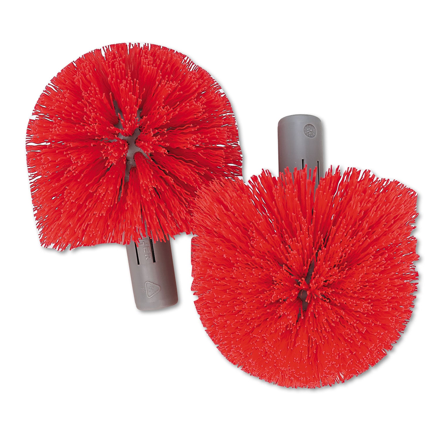 Replacement Heads for Ergo Toilet-Bowl-Brush System, Red, 2/Pack - 