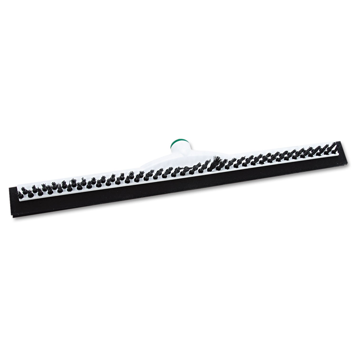 Sanitary Brush with Squeegee, Black Polypropylene Bristles, 22" Brush - 