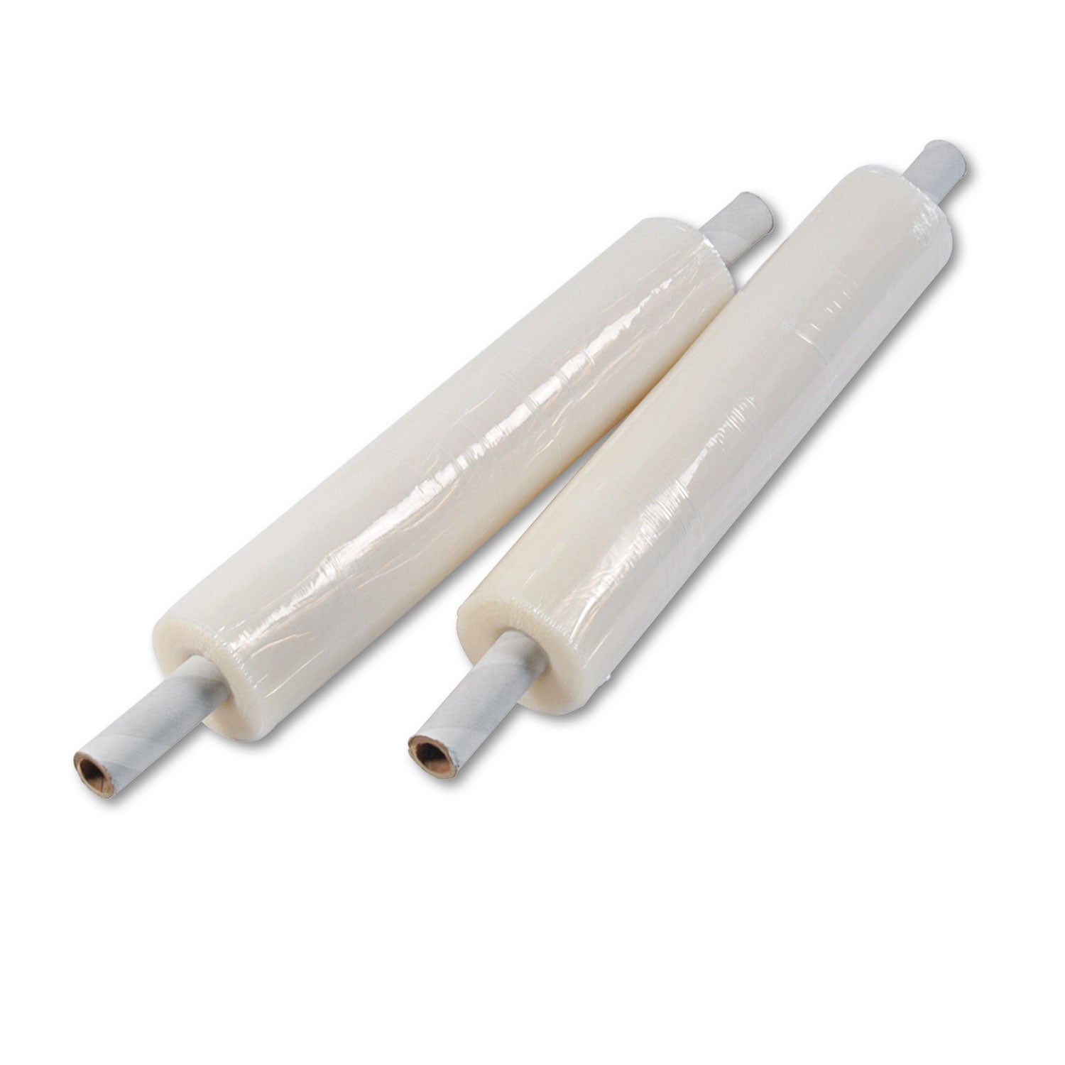 Stretch Film with Preattached Handles, 20" x 1,000 ft, 20 mic (80-Gauge), Clear, 4/Carton - 