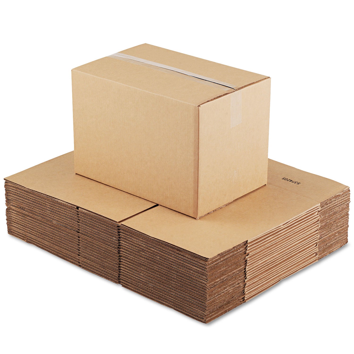 fixed-depth-corrugated-shipping-boxes-regular-slotted-container-rsc-12-x-18-x-12-brown-kraft-25-bundle_unv181212 - 2