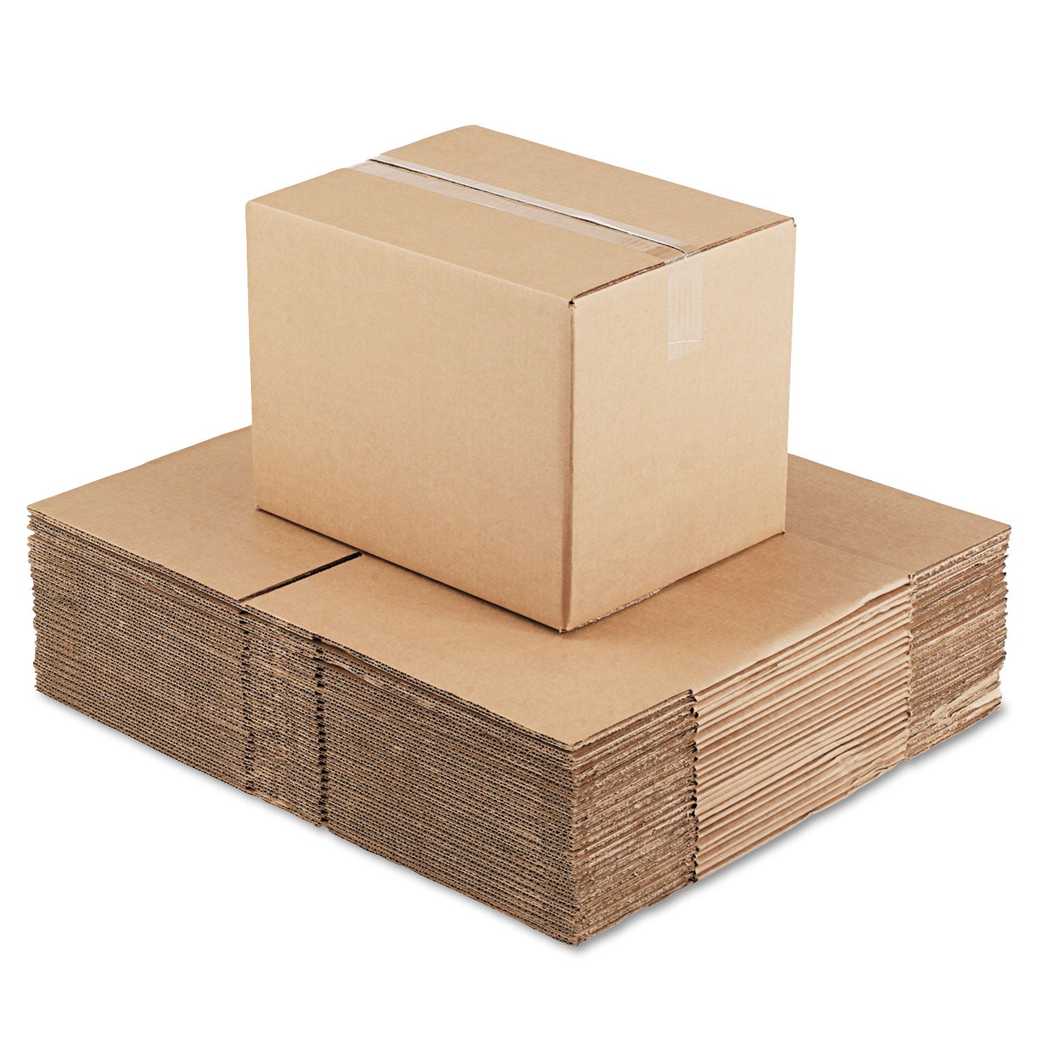 fixed-depth-corrugated-shipping-boxes-regular-slotted-container-rsc-12-x-16-x-12-brown-kraft-25-bundle_unv161212 - 2