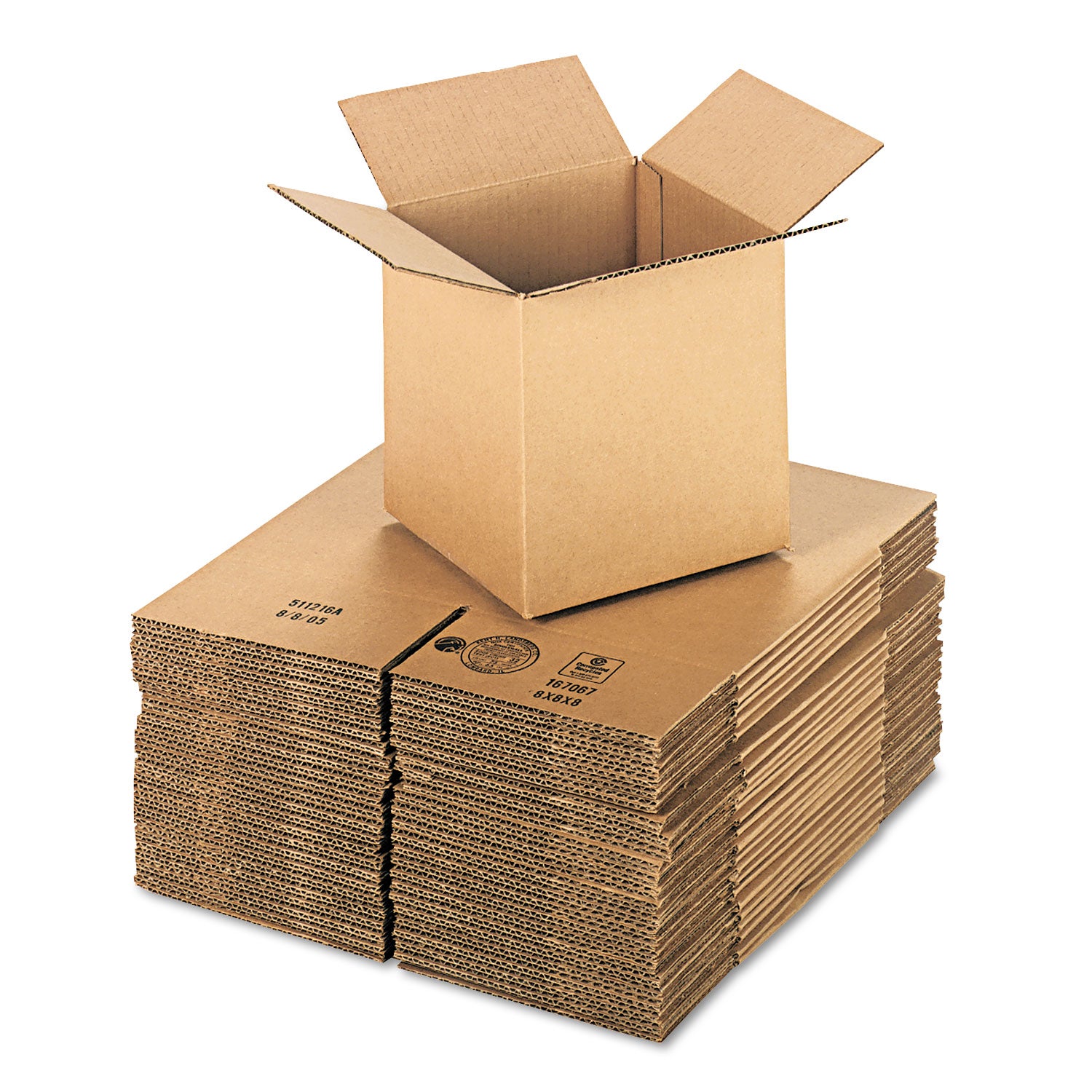 cubed-fixed-depth-corrugated-shipping-boxes-regular-slotted-container-rsc-medium-8-x-8-x-8-brown-kraft-25-bundle_unv888 - 1