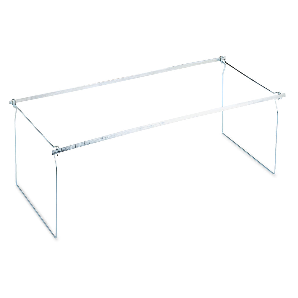 Screw-Together Hanging Folder Frame, Letter Size, 23" to 26.77" Long, Silver - 
