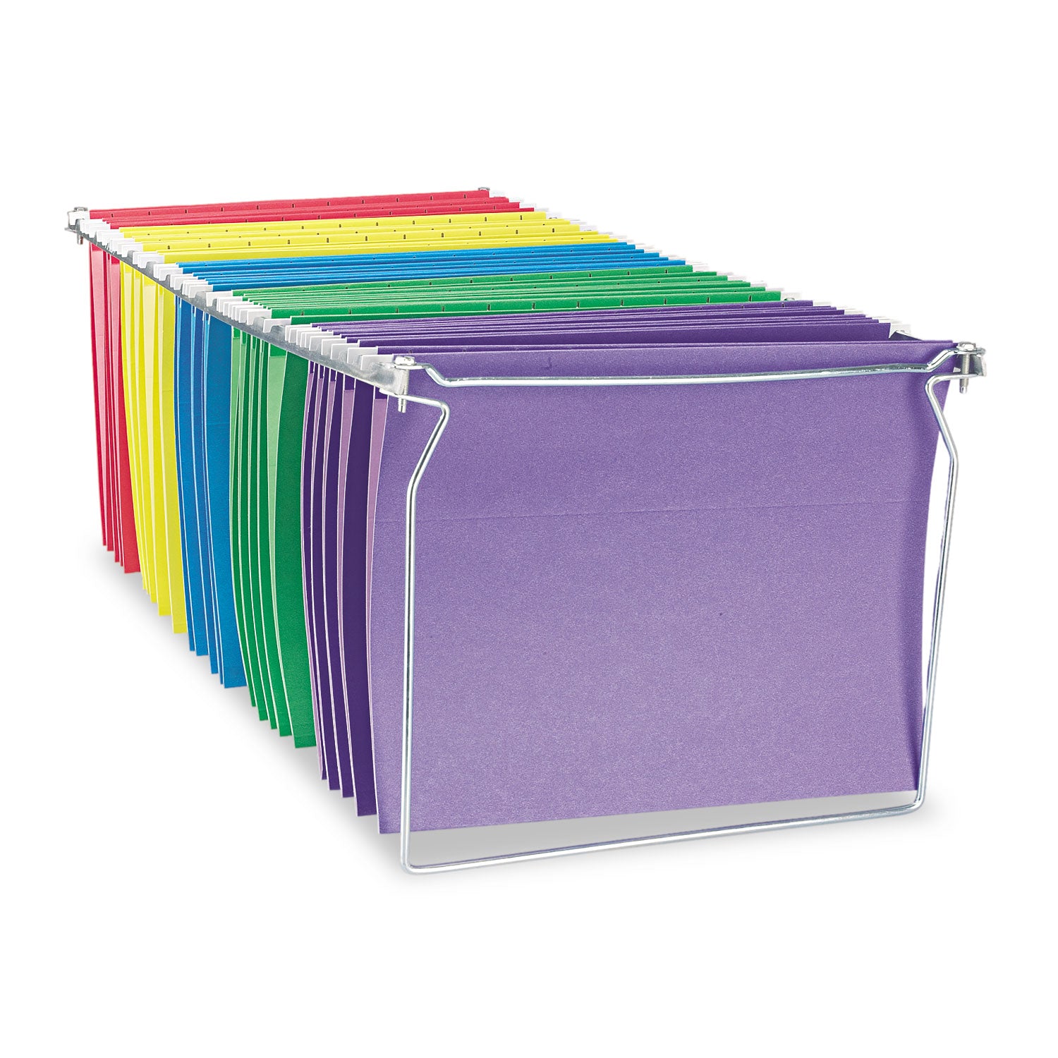 Screw-Together Hanging Folder Frame, Letter Size, 23" to 26.77" Long, Silver