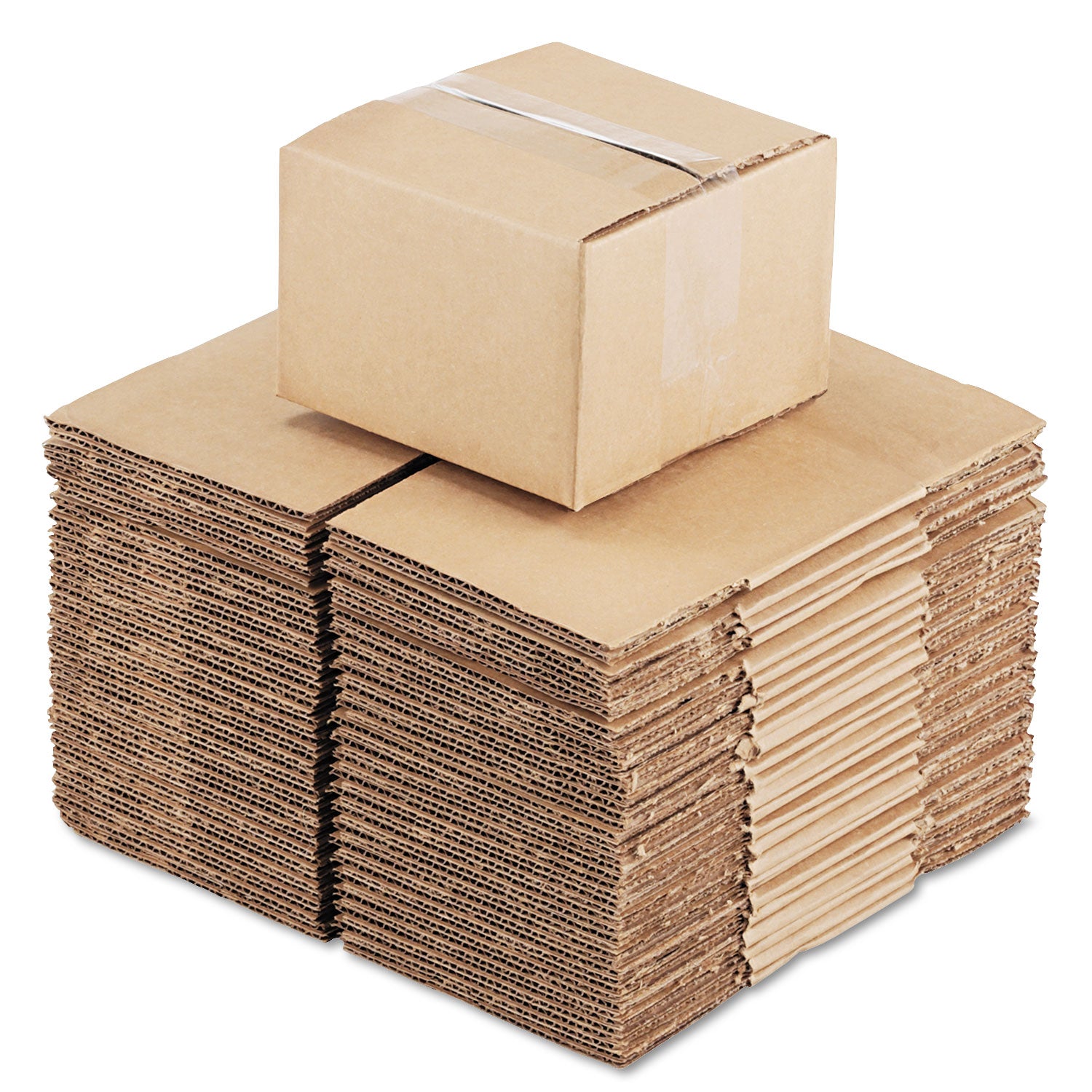 fixed-depth-corrugated-shipping-boxes-regular-slotted-container-rsc-6-x-6-x-4-brown-kraft-25-bundle_unv664 - 2