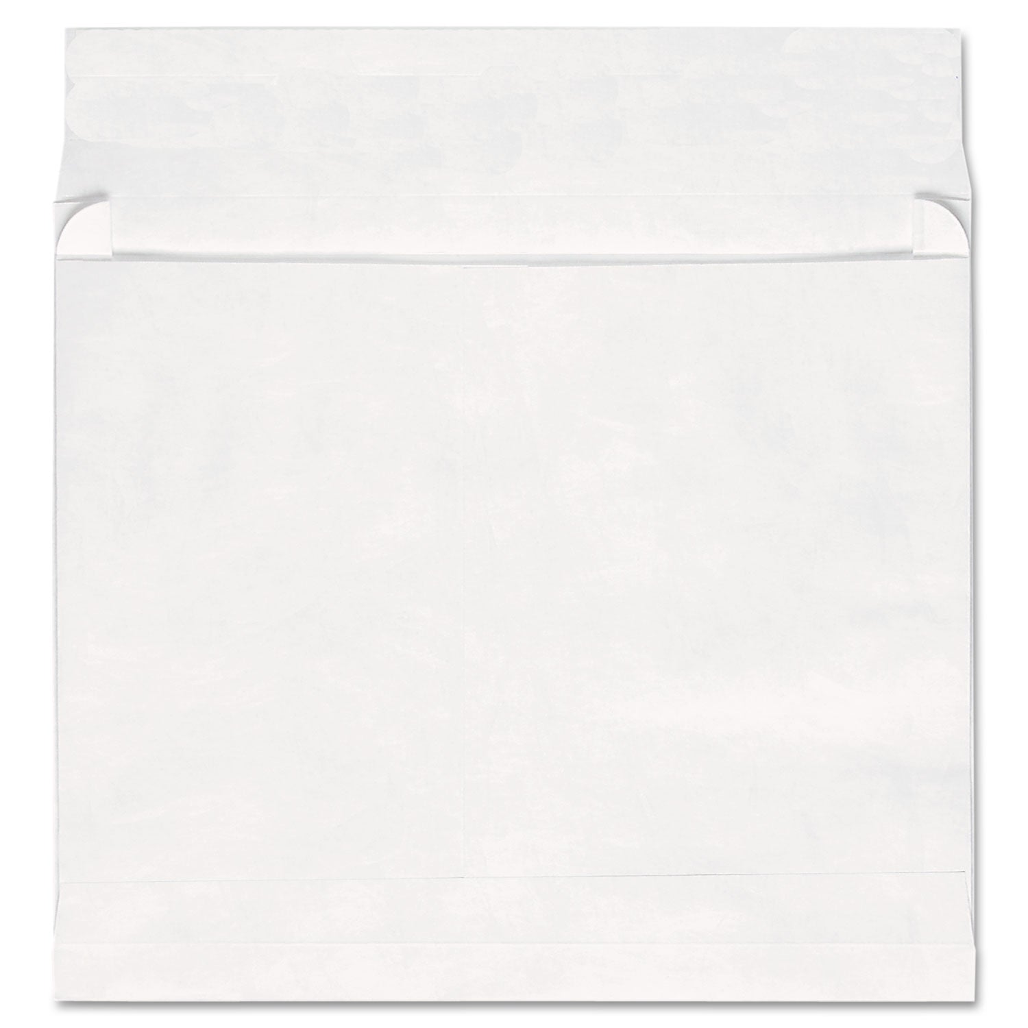 Deluxe Tyvek Expansion Envelopes, Open-End, 2" Capacity, #13 1/2, Square Flap, Self-Adhesive Closure, 10 x 13, White, 100/Box - 