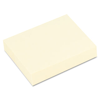 Recycled Self-Stick Note Pads, 1.5" x 2", Yellow, 100 Sheets/Pad, 12 Pads/Pack - 