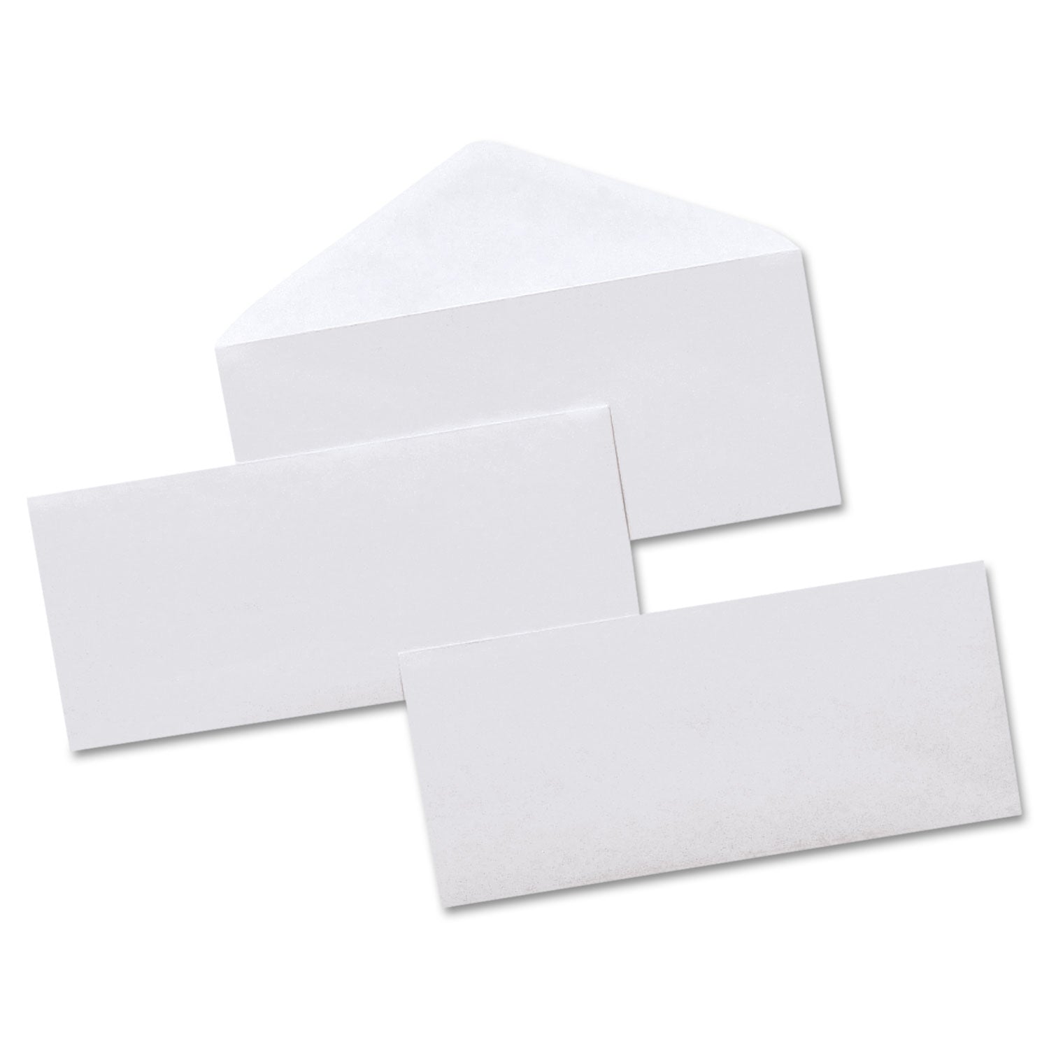 Open-Side Security Tint Business Envelope, #10, Monarch Flap, Gummed Closure, 4.13 x 9.5, White, 500/Box - 