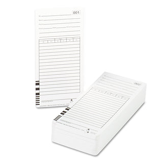Time Clock Cards for Acroprint ES1000, Two Sides, 3.5 x 7, 100/Pack - 