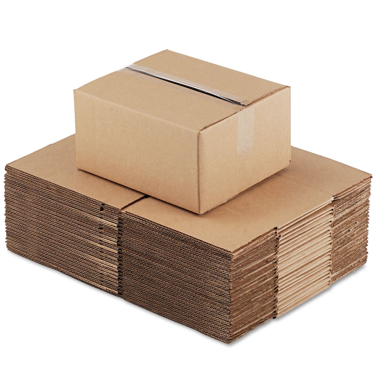 fixed-depth-corrugated-shipping-boxes-regular-slotted-container-rsc-10-x-12-x-6-brown-kraft-25-bundle_unv12106 - 2