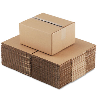 Fixed-Depth Corrugated Shipping Boxes, Regular Slotted Container (RSC), 10" x 12" x 6", Brown Kraft, 25/Bundle