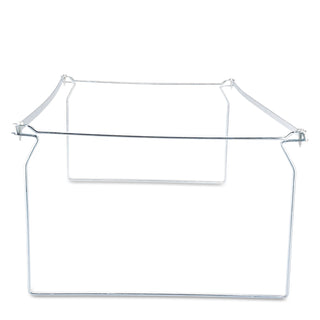 Screw-Together Hanging Folder Frame, Legal Size, 23" to 26.77" Long, Silver, 6/Box - 