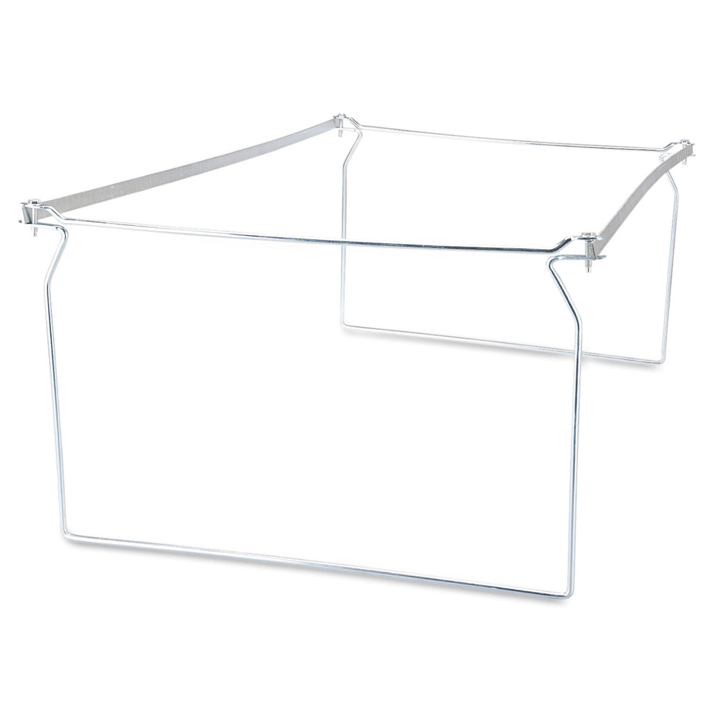 Screw-Together Hanging Folder Frame, Legal Size, 23" to 26.77" Long, Silver, 6/Box - 