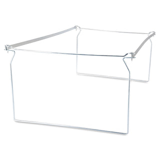 Screw-Together Hanging Folder Frame, Legal Size, 23" to 26.77" Long, Silver, 6/Box - 