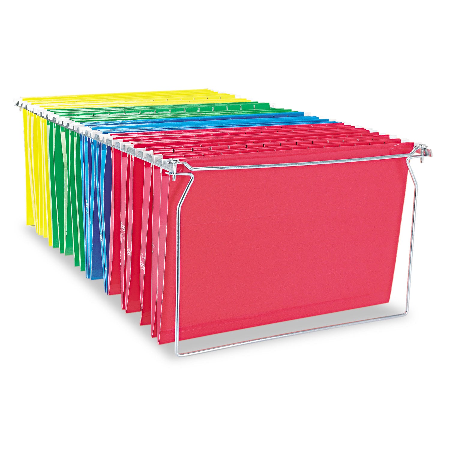 Screw-Together Hanging Folder Frame, Legal Size, 23" to 26.77" Long, Silver, 6/Box - 