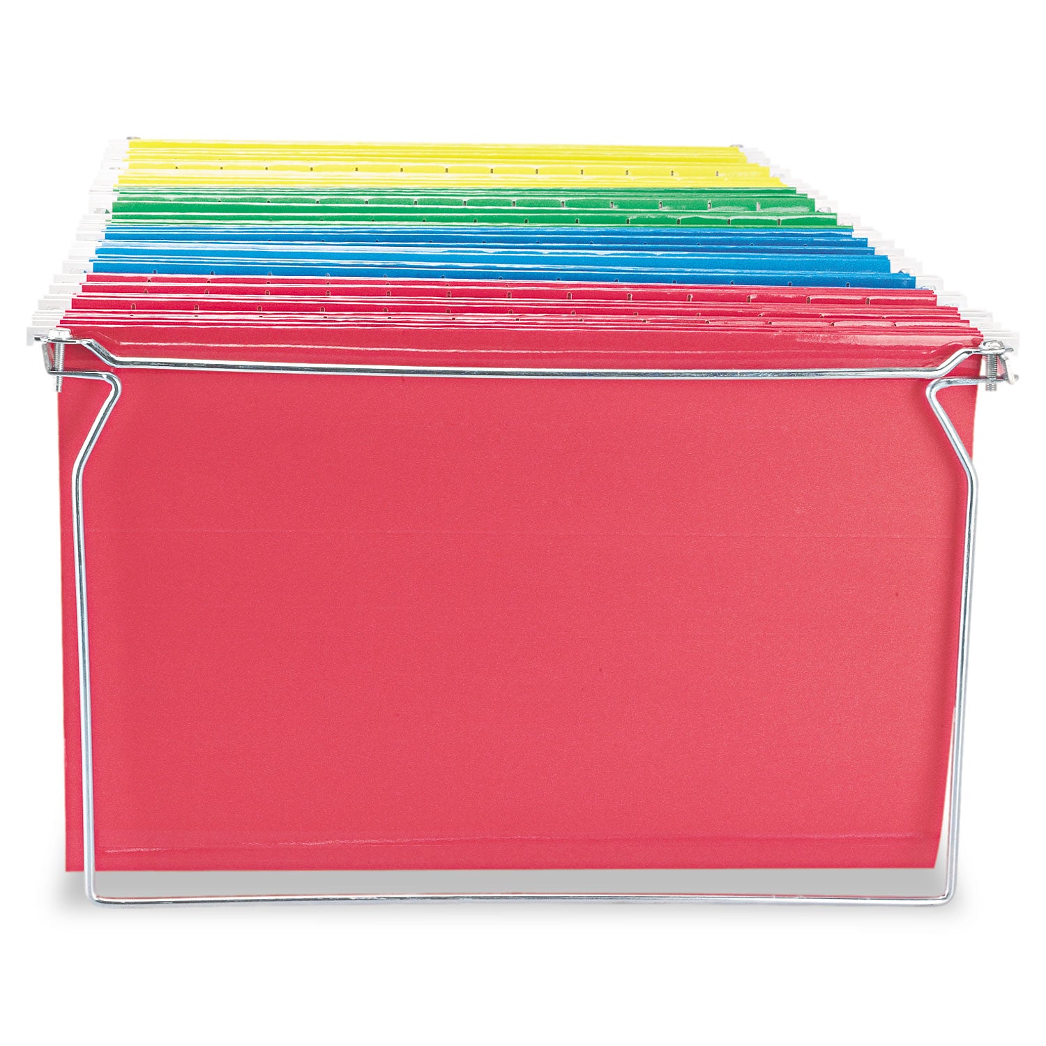 Screw-Together Hanging Folder Frame, Legal Size, 23" to 26.77" Long, Silver, 6/Box - 