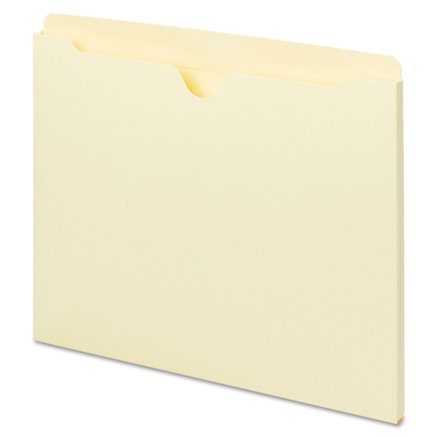 Deluxe Manila File Jackets with Reinforced Tabs, Straight Tab, Letter Size, Manila, 100/Box - 