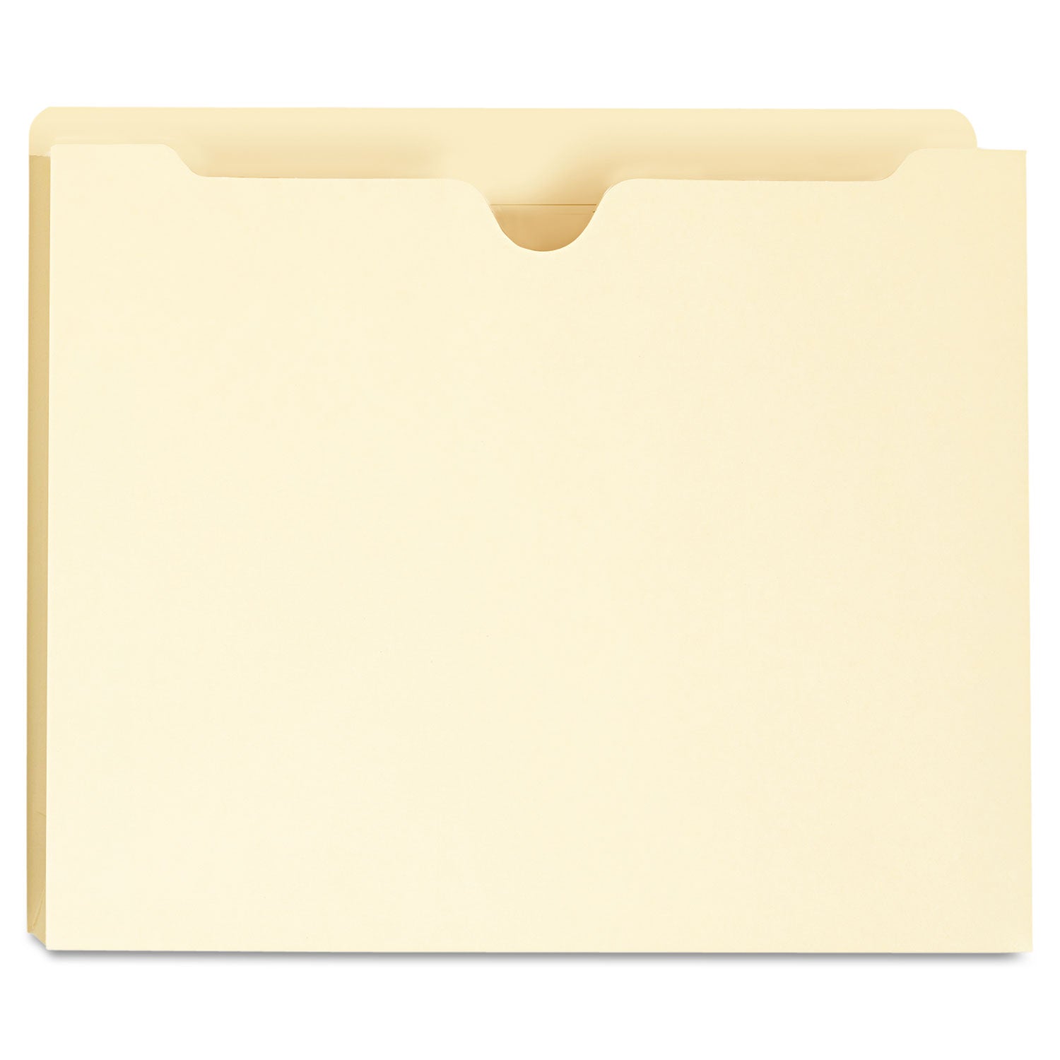 Deluxe Manila File Jackets with Reinforced Tabs, Straight Tab, Letter Size, Manila, 50/Box - 