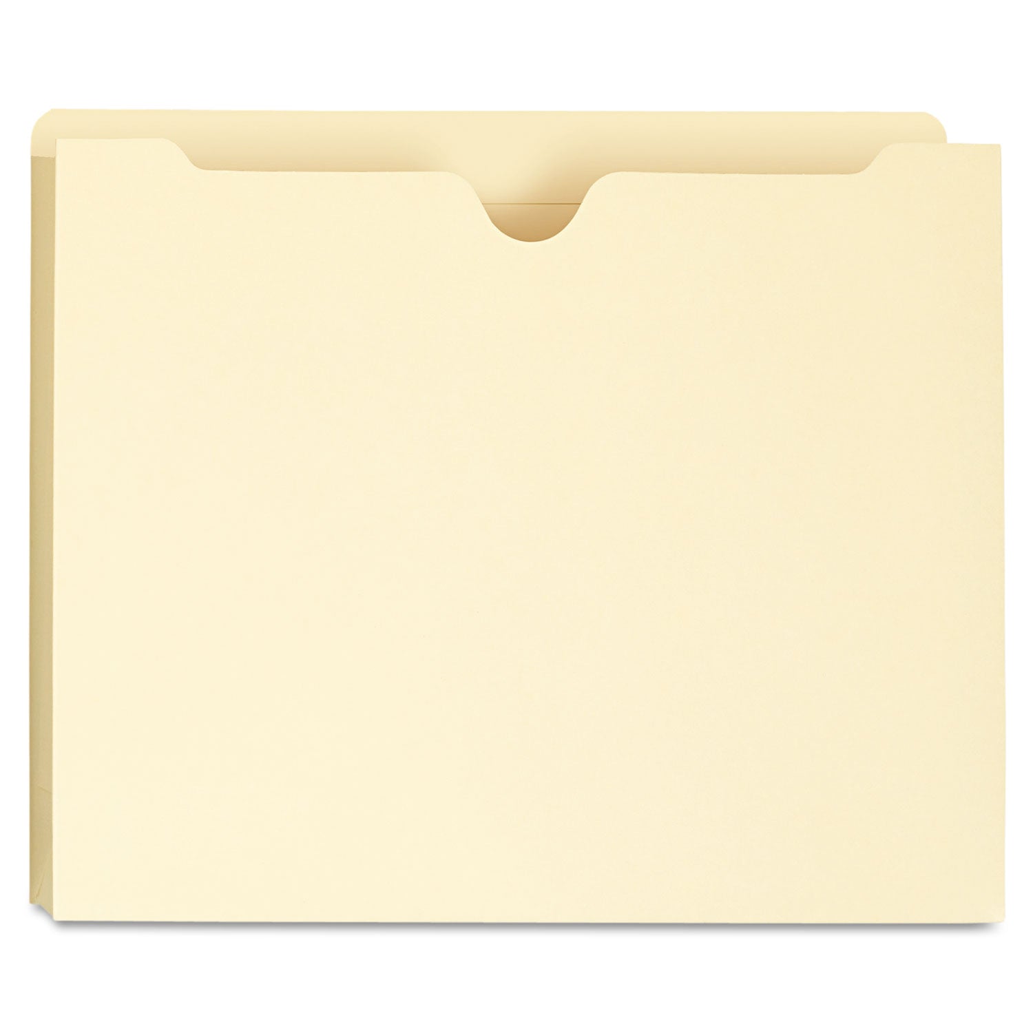 Deluxe Manila File Jackets with Reinforced Tabs, Straight Tab, Letter Size, Manila, 50/Box - 