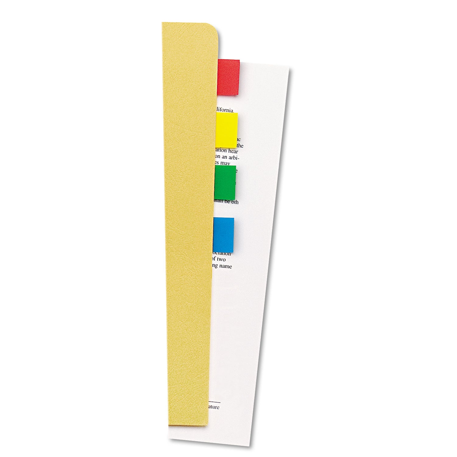 Page Flags, Assorted Colors, 35 Flags/Dispenser, 4 Dispensers/Pack - 