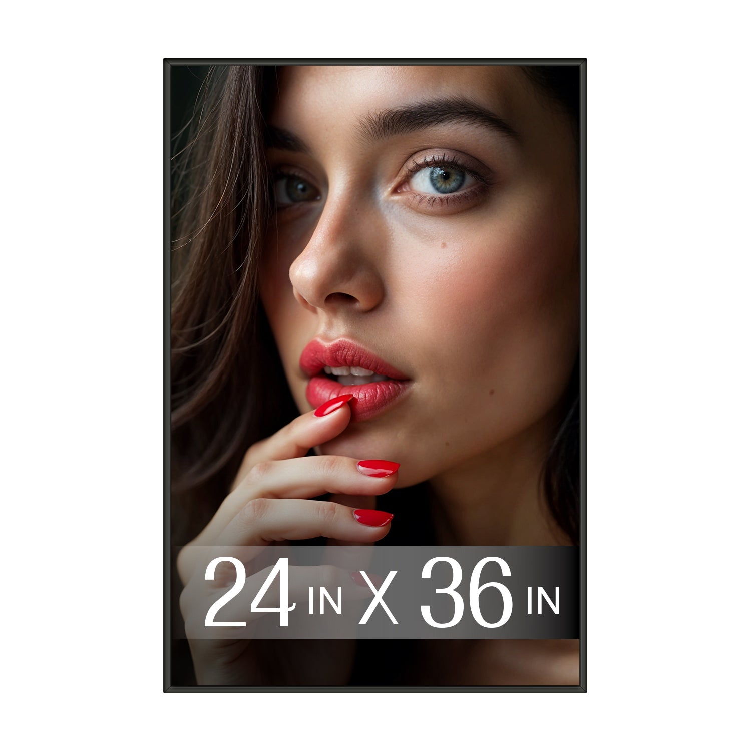 24"W x 36"H Black Stylish Poster Frame