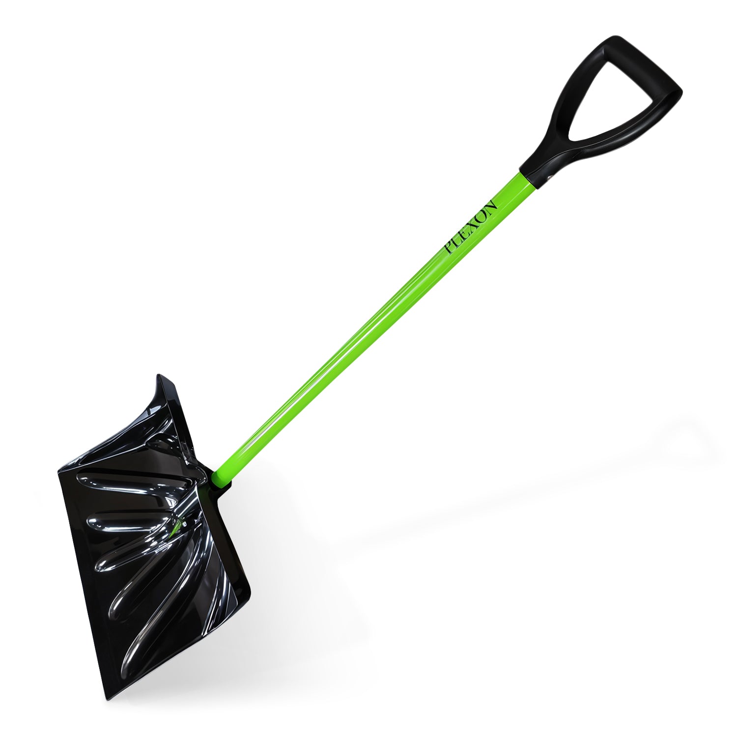 48" Snow Pusher with Fiberglass Handle & Plastic D-Grip, 17" Wide Blade, Green