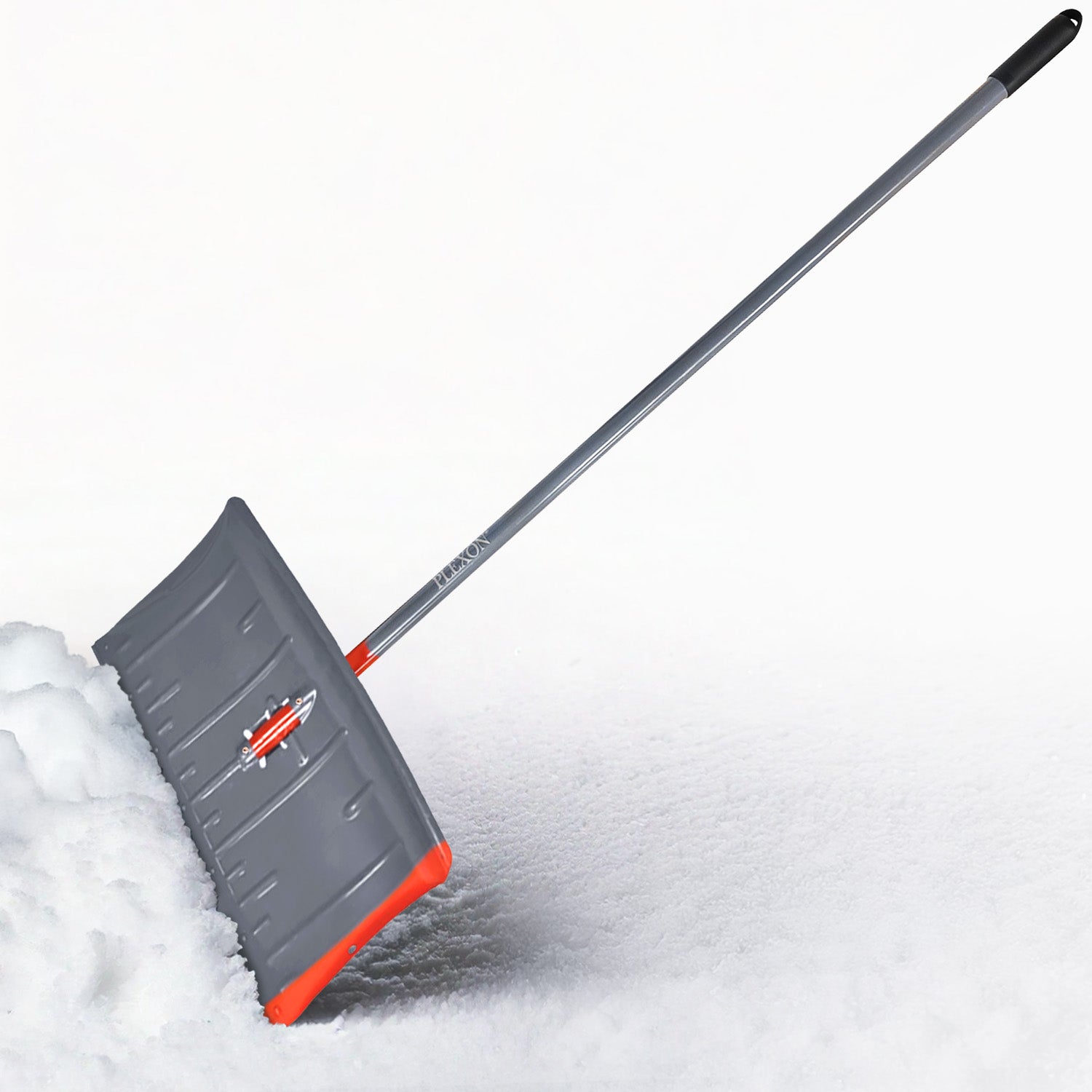 60" Snow Pusher with Metal Handle, 24" Wide Blade