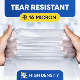 30" x 36", 30 Gal, 16 Mic, Clear High-Density Can Liners, 500/Case