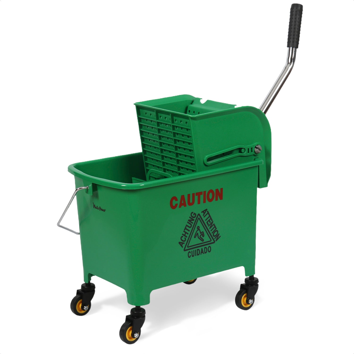 20-QT Upward Press Mop Bucket and Wringer, Green