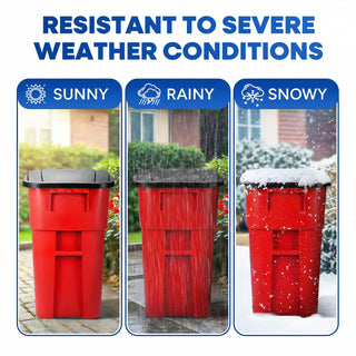 50 Gallon Rollout Container, Red