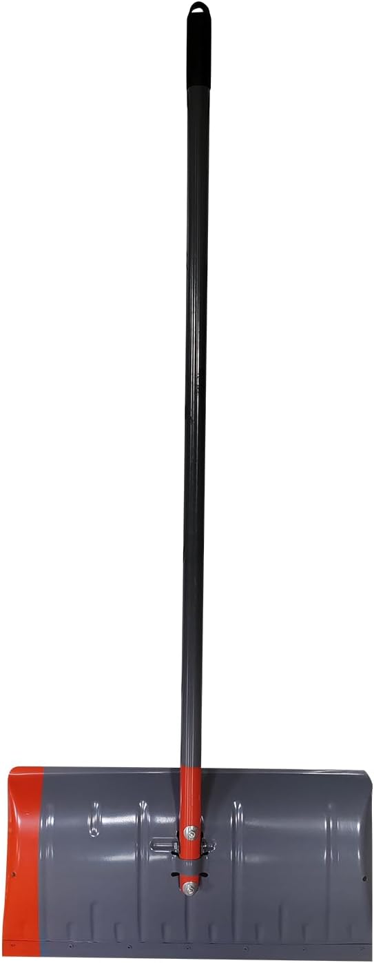 60" Snow Pusher with Metal Handle, 24" Wide Blade