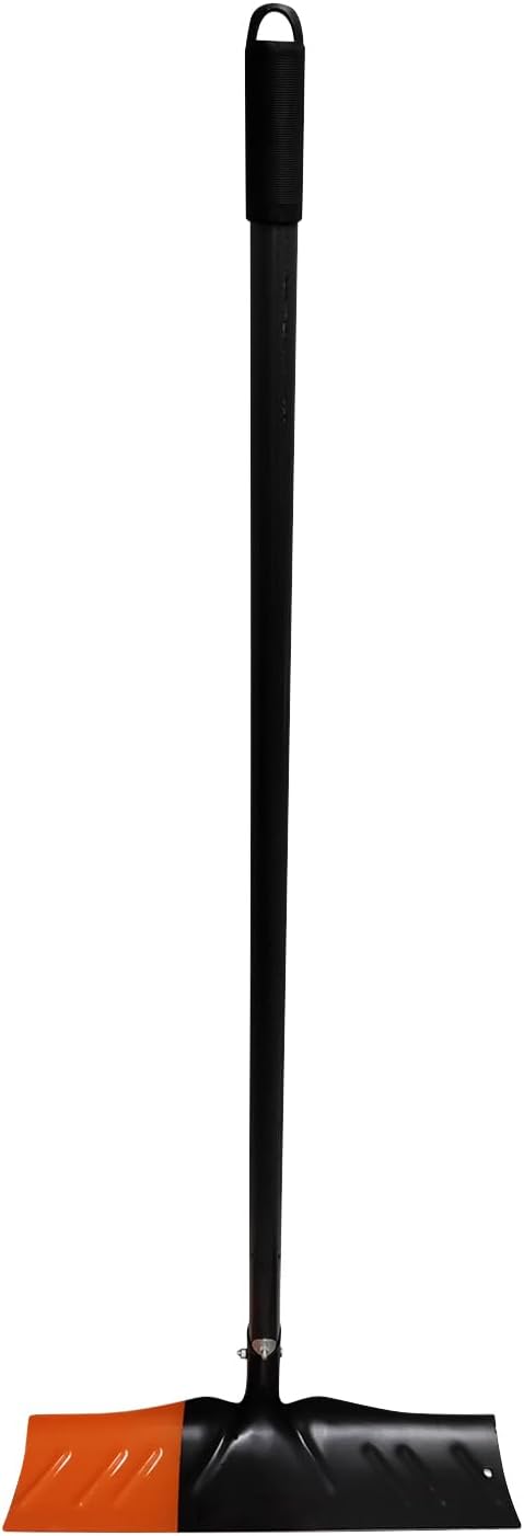 50" Snow Pusher with Metal Handle, 20" Wide Blade