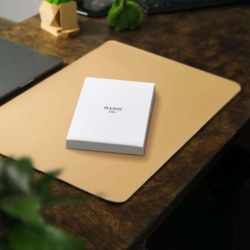 Chestnut Brown A5 Hardcover Vegan Leather Squared Notebook with 120 gsm Graph Cream Paper and Gift Box, 80 Sheets - 8