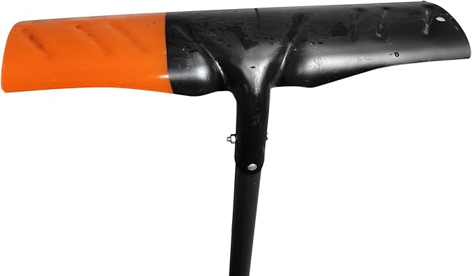 50" Snow Pusher with Metal Handle, 20" Wide Blade