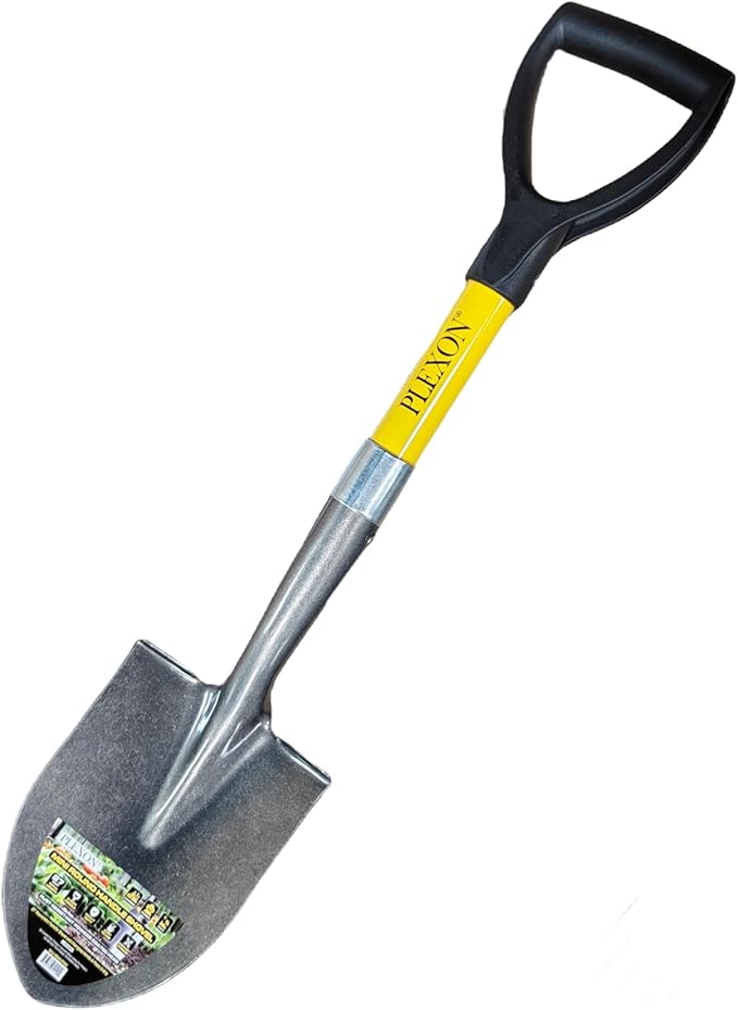 27" Round Mini Transfer Shovel with Fiberglass Handle & Plastic D-Grip