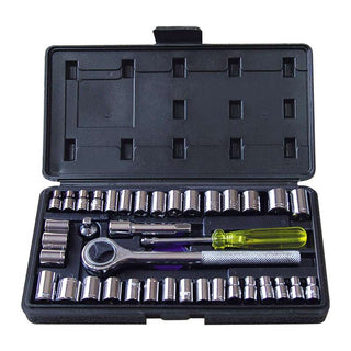 MM/AF Combined Socket Set, 40 Pieces - 1
