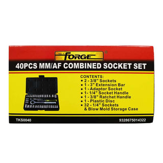 MM/AF Combined Socket Set, 40 Pieces - 4